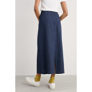 Seasalt Fruit Tree Midi Denim Skirt